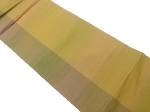 縞模様織出し全通袋帯